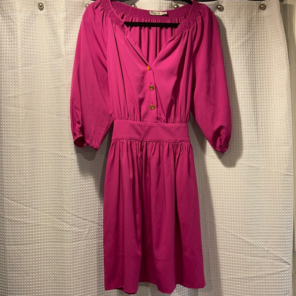 Eliza J Fuchsia Dress